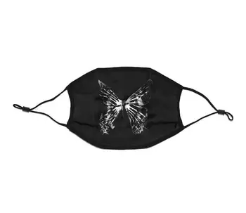 Homens Mulheres primavera-verão da borboleta de impressão de seda protetor solar máscara senhora respirável seda boca, para abafar R2798